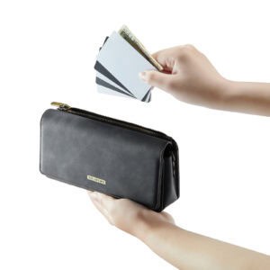 Solidenz Universele Schoudertas voor Telefoon en Portemonnee tot 7.5 inch - Zwart - 7