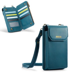 Solidenz Universeel Telefoontasje en portemonnee tot 7.3 inch - Blauw Main Image