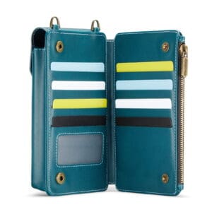 Solidenz Universeel Telefoontasje en portemonnee tot 7.3 inch - Blauw - 9