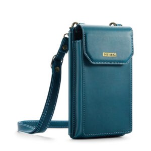 Solidenz Universeel Telefoontasje en portemonnee tot 7.3 inch - Blauw - 1