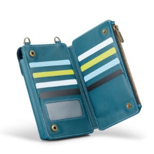 Solidenz Universeel Telefoontasje en portemonnee tot 7.3 inch - Blauw - 2
