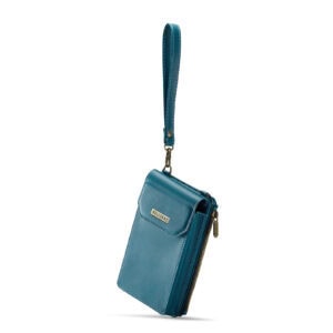 Solidenz Universeel Telefoontasje en portemonnee tot 7.3 inch - Blauw - 8