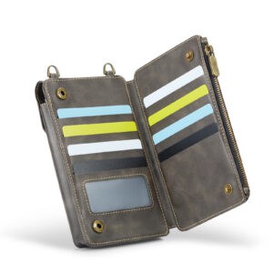 Solidenz Universeel Telefoontasje en portemonnee tot 7.3 inch - Bruin - 2