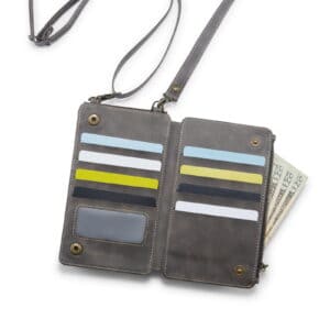 Solidenz Universeel Telefoontasje en portemonnee tot 7.3 inch - Bruin - 7