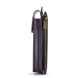 Solidenz Universeel Telefoontasje en portemonnee tot 7.3 inch - Paars - 4