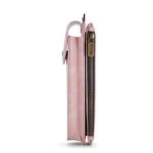 Solidenz Universeel Telefoontasje en portemonnee tot 7.3 inch - Roze - 4