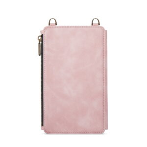 Solidenz Universeel Telefoontasje en portemonnee tot 7.3 inch - Roze - 5