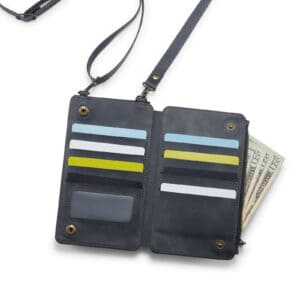 Solidenz Universeel Telefoontasje en portemonnee tot 7.3 inch - Zwart - 6