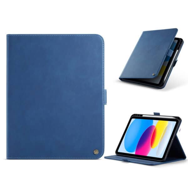 Solidenz Urban Book iPad 9 / iPad 8 / iPad 7 Hoes - 10.2 inch met pencilhouder - Blauw