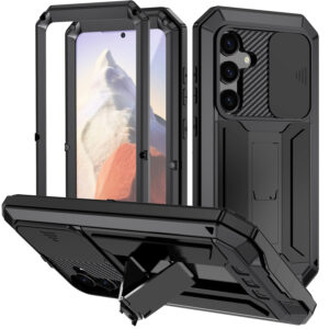 Stofdicht metalen hoes Samsung Galaxy S25 Plus - Zwart Main Image
