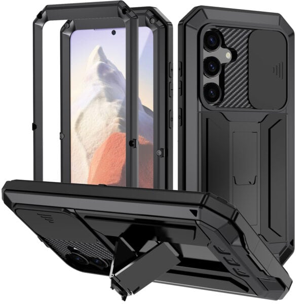 Stofdicht metalen hoes Samsung Galaxy S25 Plus - Zwart
