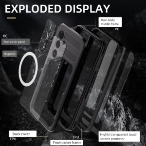 Turtle Shift Volledig waterdicht en stofdicht hoesje Samsung Galaxy S25 - MagSafe compatibel - 3