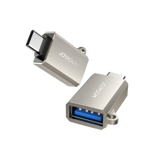 Joyroom Type-C Male naar USB Female Adapter - Zilver
