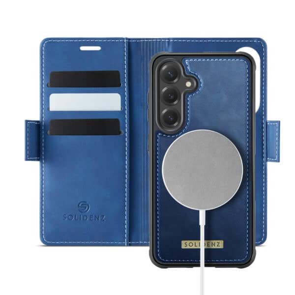 Solidenz 2-in-1 MagSafe Wallet Case voor Samsung Galaxy S25 Plus - Blauw