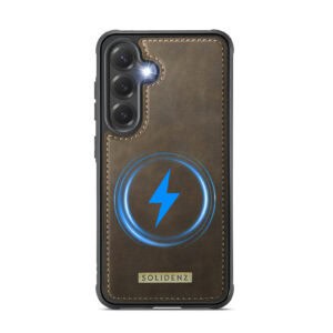 Solidenz 2-in-1 MagSafe Wallet Case voor Samsung Galaxy S25 - Bruin - 4