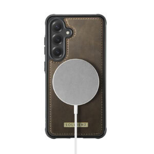 Solidenz 2-in-1 MagSafe Wallet Case voor Samsung Galaxy S25 - Bruin - 5