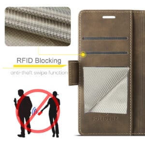 Solidenz 2-in-1 MagSafe Wallet Case voor Samsung Galaxy S25 - Bruin - 8