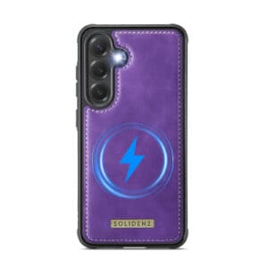 Solidenz 2-in-1 MagSafe Wallet Case voor Samsung Galaxy S25 - Paars - 4