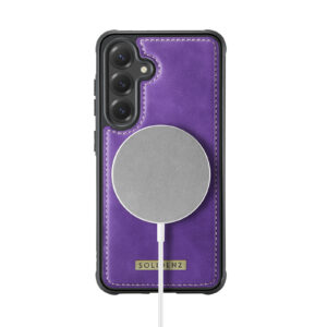 Solidenz 2-in-1 MagSafe Wallet Case voor Samsung Galaxy S25 - Paars - 5