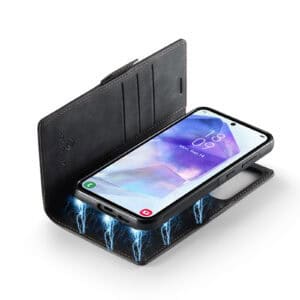 Solidenz 2-in-1 MagSafe Wallet Case voor Samsung Galaxy S25 Plus - Zwart - 3