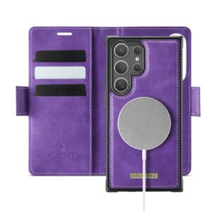 Solidenz 2-in-1 MagSafe Wallet Case voor Samsung Galaxy S24 Ultra - Paars Main Image