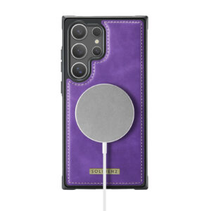 Solidenz 2-in-1 MagSafe Wallet Case voor Samsung Galaxy S24 Ultra - Paars - 5