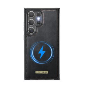 Solidenz 2-in-1 MagSafe Wallet Case voor Samsung Galaxy S24 Ultra - Zwart - 4