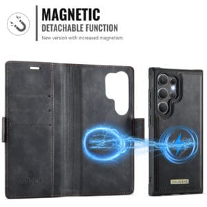 Solidenz 2-in-1 MagSafe Wallet Case voor Samsung Galaxy S24 Ultra - Zwart - 6