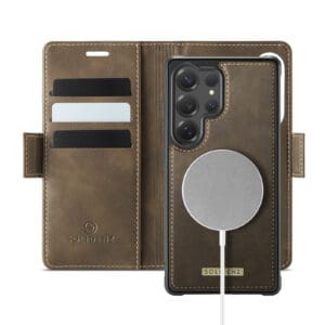 Solidenz 2-in-1 MagSafe Wallet Case voor Samsung Galaxy S25 Ultra - Bruin Main Image