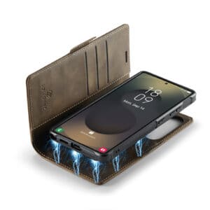Solidenz 2-in-1 MagSafe Wallet Case voor Samsung Galaxy S25 Ultra - Bruin - 3