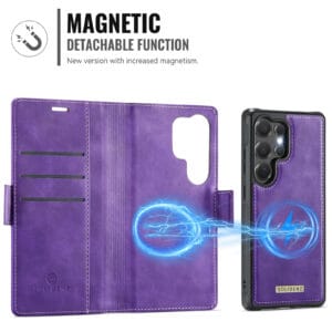Solidenz 2-in-1 MagSafe Wallet Case voor Samsung Galaxy S25 Ultra - Paars - 6