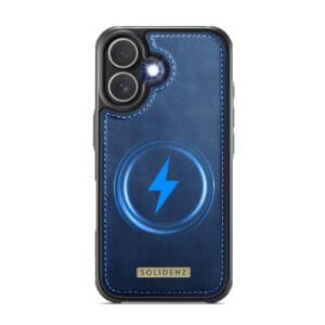 Solidenz 2-in-1 MagSafe Wallet Case voor iPhone 16 - Blauw - 4
