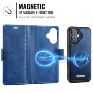 Solidenz 2-in-1 MagSafe Wallet Case voor iPhone 16 - Blauw - 6