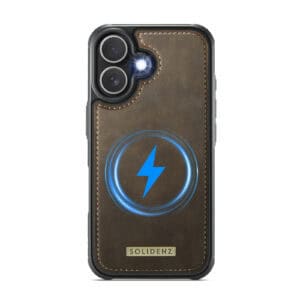 Solidenz 2-in-1 MagSafe Wallet Case voor iPhone 16 Plus - Bruin - 4