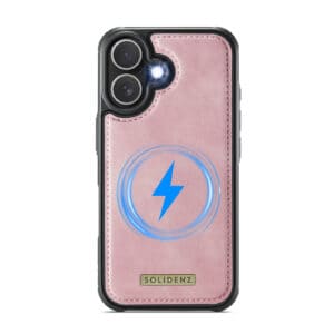 Solidenz 2-in-1 MagSafe Wallet Case voor iPhone 16 - Roze - 4