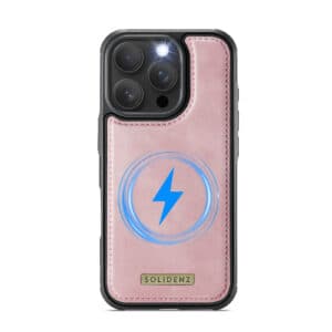 Solidenz 2-in-1 MagSafe Wallet Case voor iPhone 16 Pro - Roze - 4
