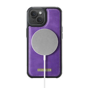 Solidenz 2-in-1 MagSafe Wallet Case voor iPhone 15 Plus - Paars - 5