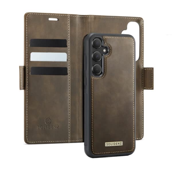 Solidenz 2-in-1 Magnetisch Wallet Case voor Samsung Galaxy A56 - Bruin