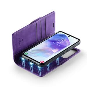 Solidenz 2-in-1 Magnetisch Wallet Case voor Samsung Galaxy A16 - Paars - 3