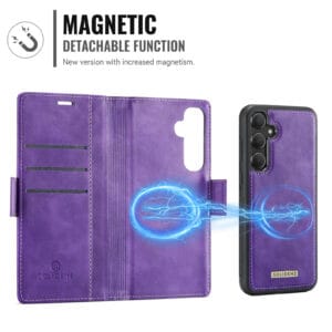 Solidenz 2-in-1 Magnetisch Wallet Case voor Samsung Galaxy A16 - Paars - 5