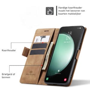 Solidenz Urban Book Samsung Galaxy A16 hoesje - Bruin - 5