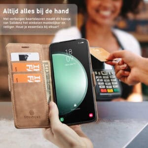 Solidenz Urban Book Samsung Galaxy A16 hoesje - Bruin - 7