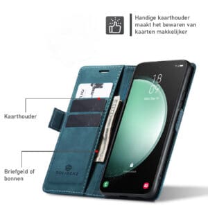Solidenz Urban Book Samsung Galaxy A16 hoesje - Blauw - 5