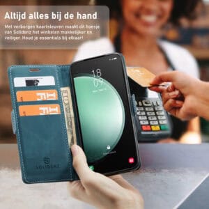 Solidenz Urban Book Samsung Galaxy A16 hoesje - Blauw - 7