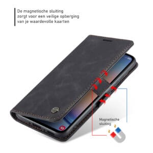 Solidenz Urban Book Samsung Galaxy A16 hoesje - Zwart - 6