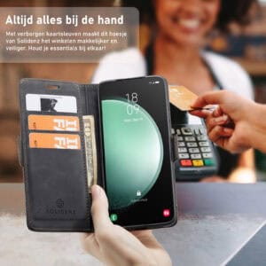 Solidenz Urban Book Samsung Galaxy A16 hoesje - Zwart - 7