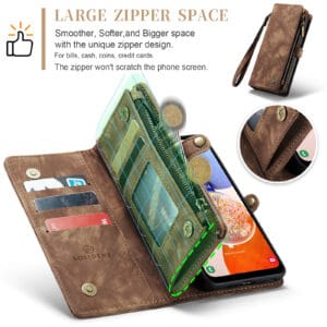 Solidenz Urban Wallet Samsung Galaxy A16 hoesje - Bruin - 9