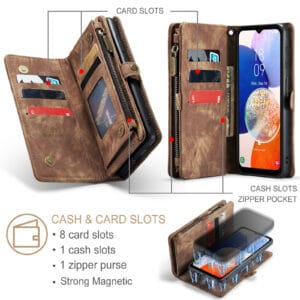 Solidenz Urban Wallet Samsung Galaxy A16 hoesje - Bruin - 8