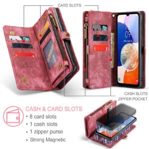 Solidenz Urban Wallet Samsung Galaxy A16 hoesje - Rood - 8