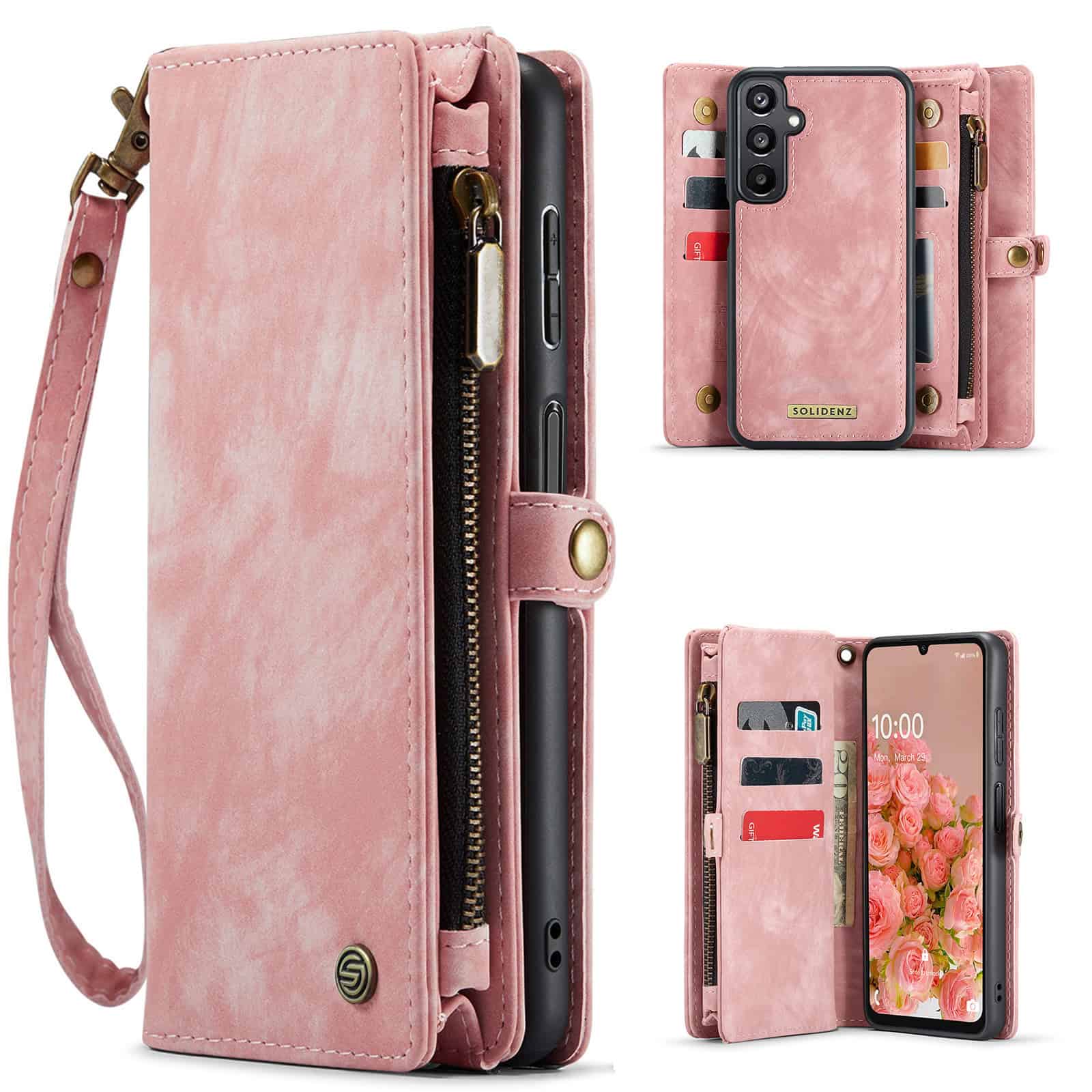 Solidenz Urban Wallet Samsung Galaxy A16 hoesje - Roze Main Image